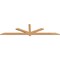 Ekena Millwork Kennewick Timber Gable Bracket, Western Red Cedar, 96"W x 24"H x 1 1/2"D x 3 1/2"F, 6/12 Pitch GBW096X24X0204KEN00SWR - alternate 5